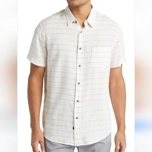 Old Navy Men's White Casual Button Down Shirt with Relaxed Fit - XL NWT